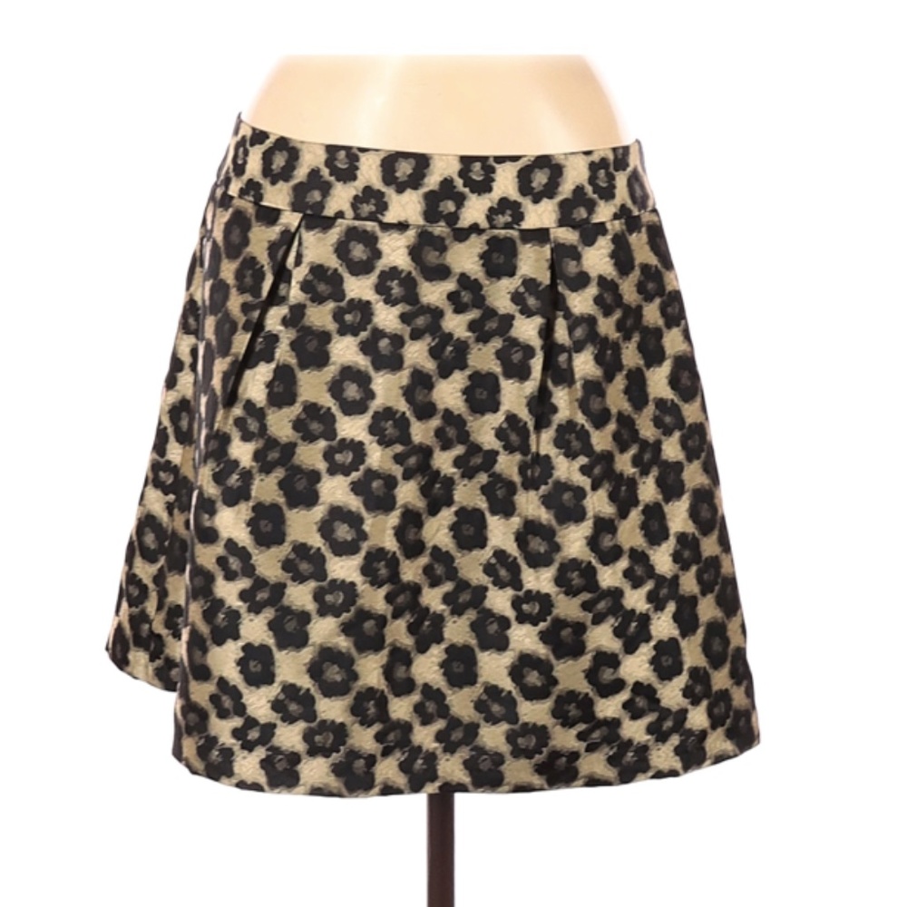 Banana Republic Metallic Floral Skirt
